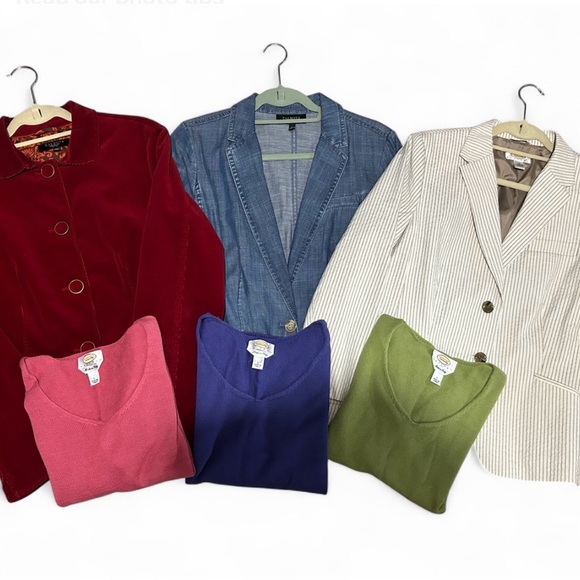 Talbots Tops - Talbots bundle 6 piece women’s high quality Italian  blazer and knit shirts